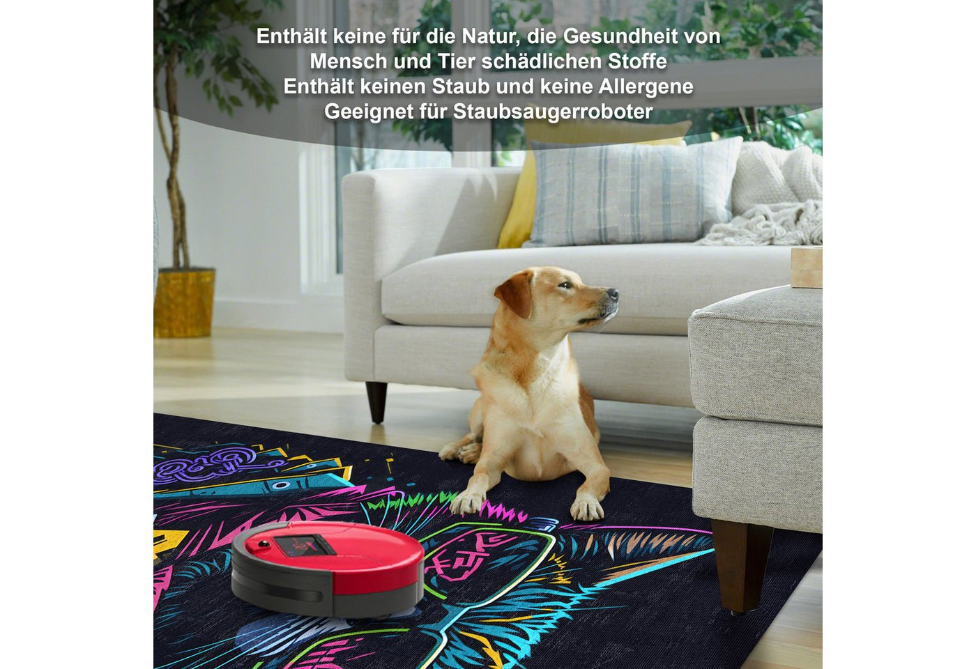 Bamyum Teppich Blackcat Chenille Druck Teppich, Gaming Videospiel Waschbarer Teppich, Einzelstück – Bild 5 von 5