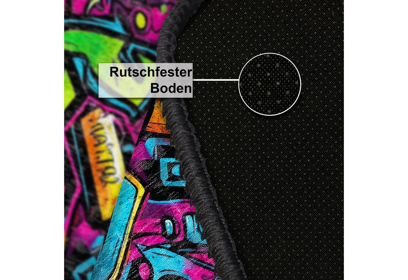 Bamyum Teppich Funny Chenille Druck Teppich, Gaming Videospiel Waschbarer Teppich, Einzelstück – Bild 4 von 5