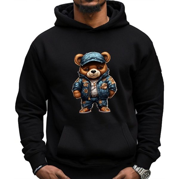 Banco Hoodie Herren Kapuzenpullover Hoodie Pullover Basic Kapuze Streetwear mit Kangurutasche