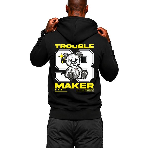 Banco Hoodie Herren Kapuzenpullover Pullover Pulli Langarmshirt "Trouble Maker" mit Kapuze und zwei Eingriffstaschen