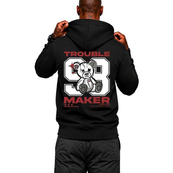 Banco Hoodie Herren Kapuzenpullover Pullover Pulli Langarmshirt "Trouble Maker" mit Kapuze und zwei Eingriffstaschen