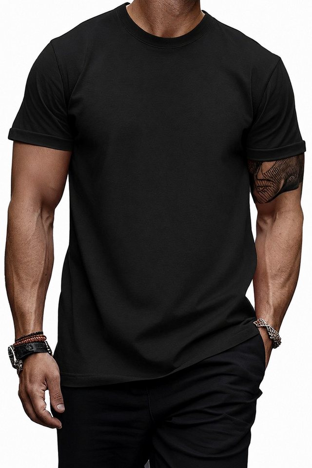 Banco T-Shirt Herren Shirt Rundhals Sommer Basic "Creature" aus 100% Baumwolle – Bild 2 von 2