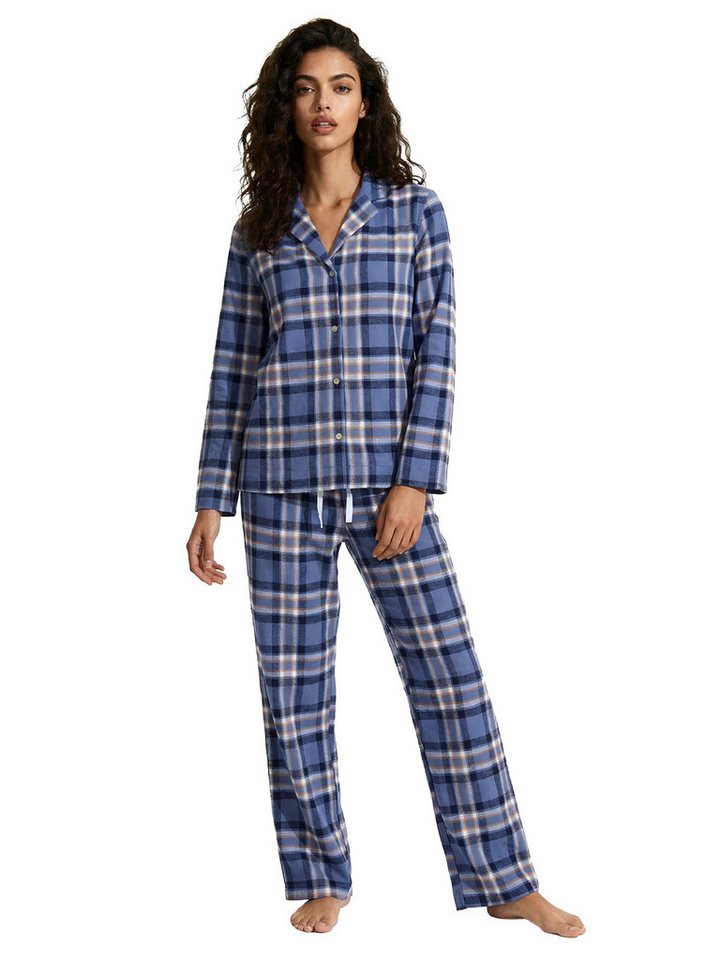 Banii Pyjama Langarm Set Ruby Karo Schlafanzug – Bild 2 von 5