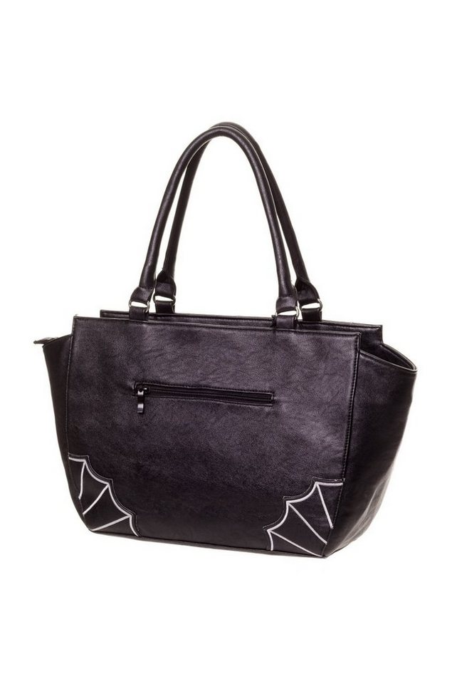 Banned Handtasche Bats, Bestickte Fledermäuse Gothic Shopper – Bild 2 von 2