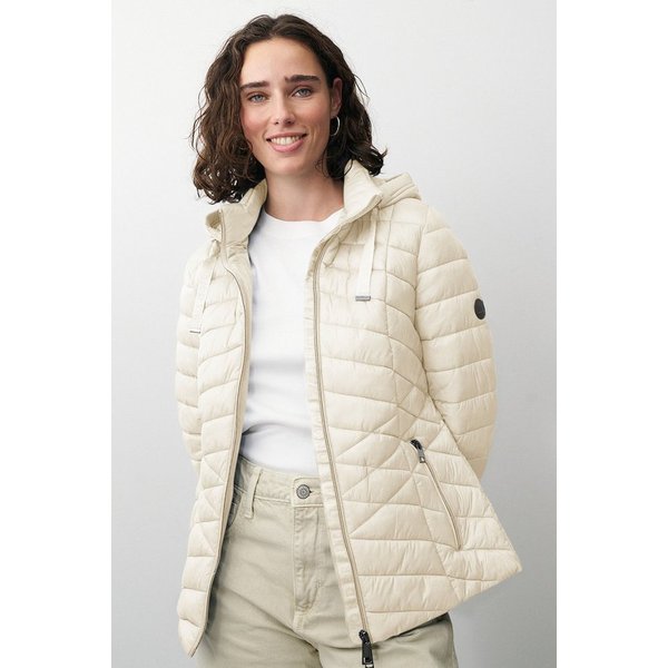 Barbara Lebek Steppjacke Übergangsjacke oder Herbstjacke mit abnehmbarer Kapuze