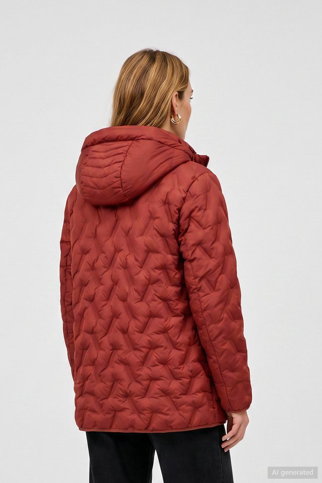 Barbara Lebek Steppjacke Übergangsjacke, Herbstjacke oder Damenjacke mit abnehmbarer Kapuze – Bild 5 von 5