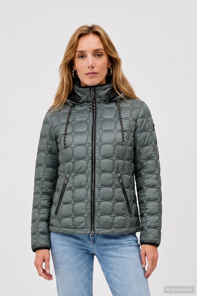 Barbara Lebek Steppjacke warme Damenjacke oder Herbstjacke mit abnehmbarer Kapuze – Bild 2 von 5