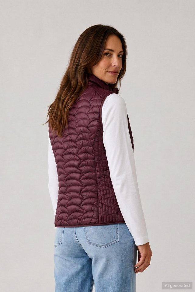 Barbara Lebek Steppweste Damenweste oder Gilet mit Steppmuster – Bild 4 von 5