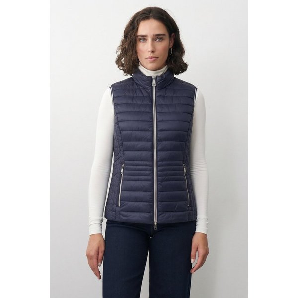 Barbara Lebek Steppweste moderne Steppweste oder Gilet für Damen in Dunkelblau