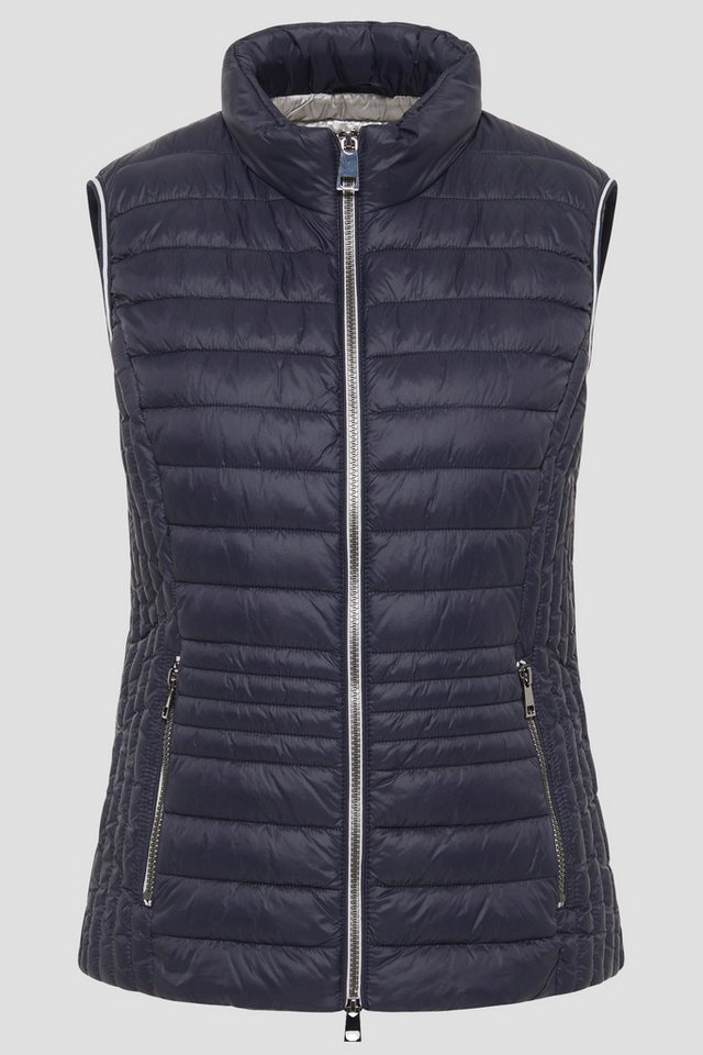 Barbara Lebek Steppweste moderne Steppweste oder Gilet für Damen in Dunkelblau – Bild 2 von 5