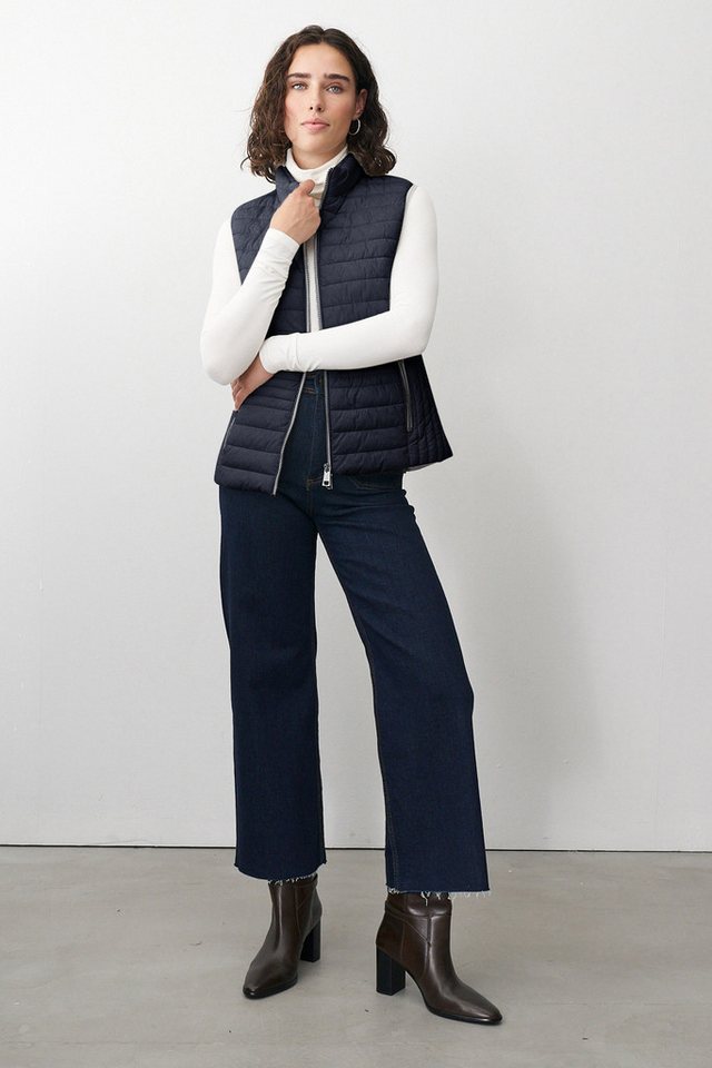 Barbara Lebek Steppweste moderne Steppweste oder Gilet für Damen in Dunkelblau – Bild 3 von 5