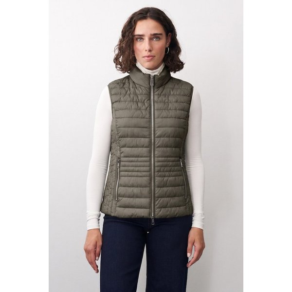 Barbara Lebek Steppweste moderne Steppweste oder Gilet für Damen in Grün