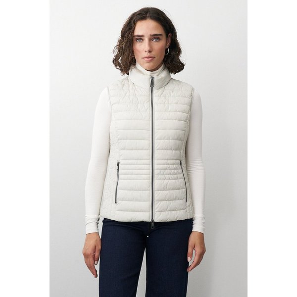 Barbara Lebek Steppweste moderne Steppweste oder Gilet für Damen in Beige