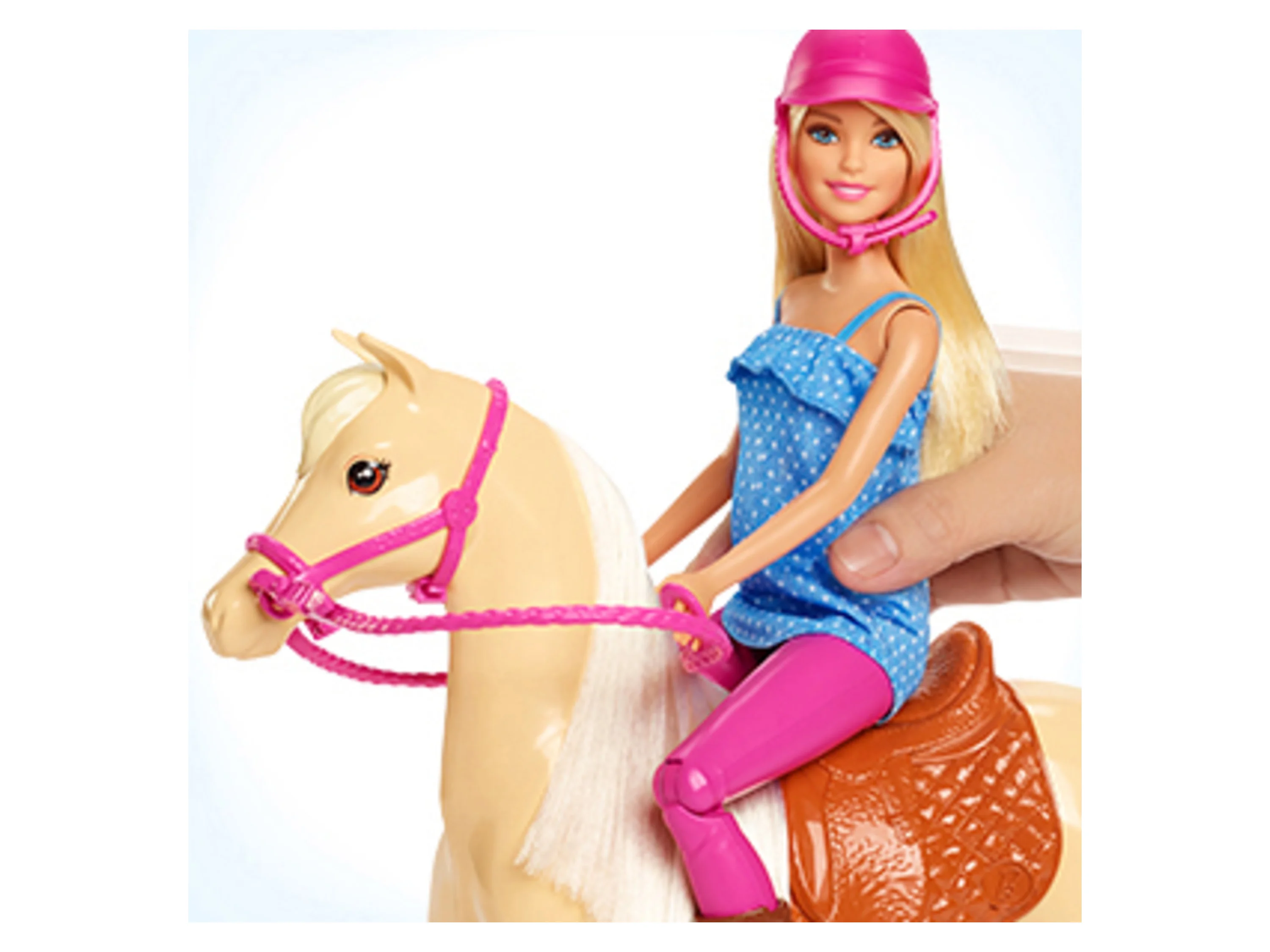 Barbie Anziehpuppe Pferd mit Puppe, Spielset – Bild 2 von 4