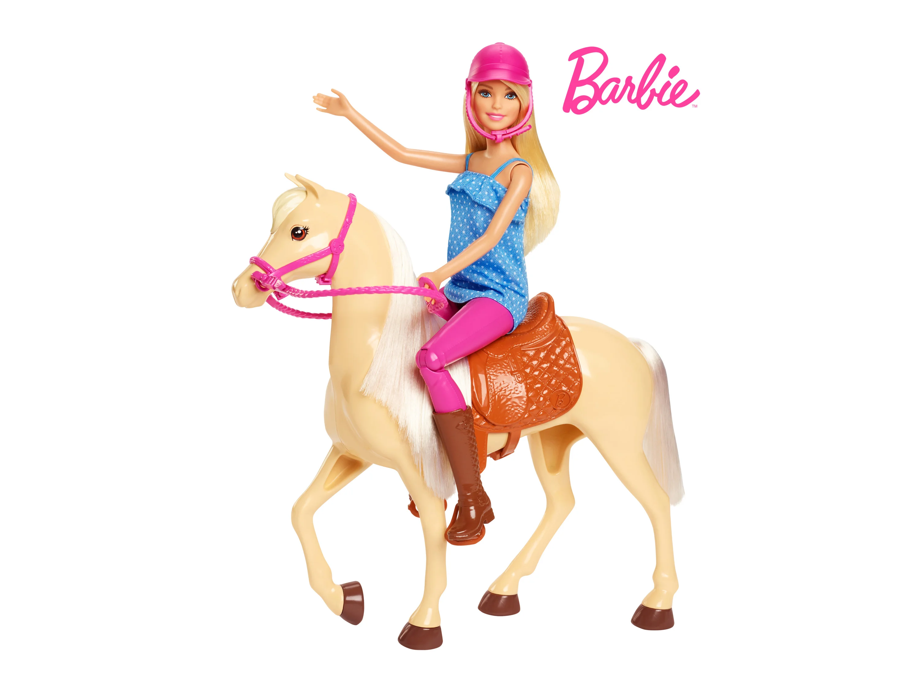 Barbie Anziehpuppe Pferd mit Puppe, Spielset – Bild 4 von 4
