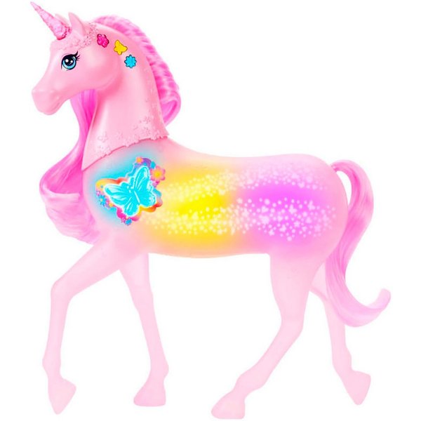 Barbie Spielfigur Magisches Zaubereinhorn, mit Licht und Sound