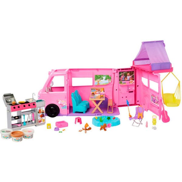 Barbie Spielzeug-Auto Super Abenteuer Camper