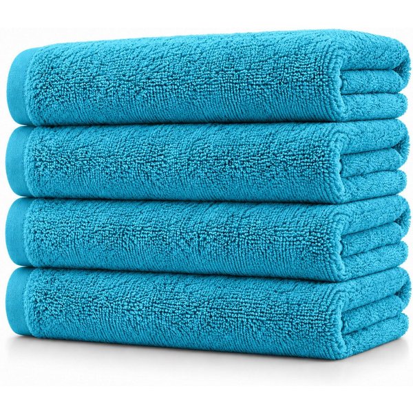 BARBONS Badetücher Duschtücher Set, Handtücher 4-tlg 70x140cm Badetuch, Handtuch, (4-St), Walkfrottee, 100% Baumwolle, saugstark, weich