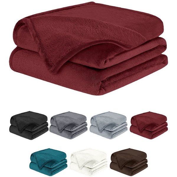 Wohndecke, flauschige Kuscheldecke, weiche Decke, Überwurfdecke, BARBONS, atmungsaktiv, super weich und flauschig, hochwertig