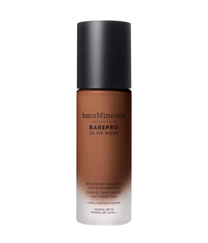 bareMinerals BarePro 24H Matte Comfort Liquid Foundation Flüssige Foundation · 30 ml · Braun