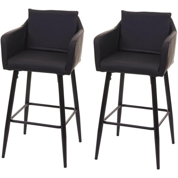 MCW Barhocker MCW-H93-2 (Set, 2 St., 2er), 2er-Set, Mit Reißverschluss, Bequeme Sitzpolsterung, Mit Bodenschonern