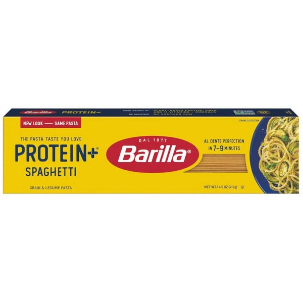 Barilla Nudeln, Barilla Spaghetti Protein Plus mit Erbsenprotein Packung 400g