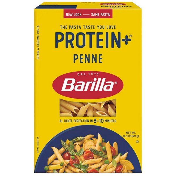 Barilla Nudeln, Barilla Penne Rigate Protein Plus mit Erbsenprotein Packung 400g