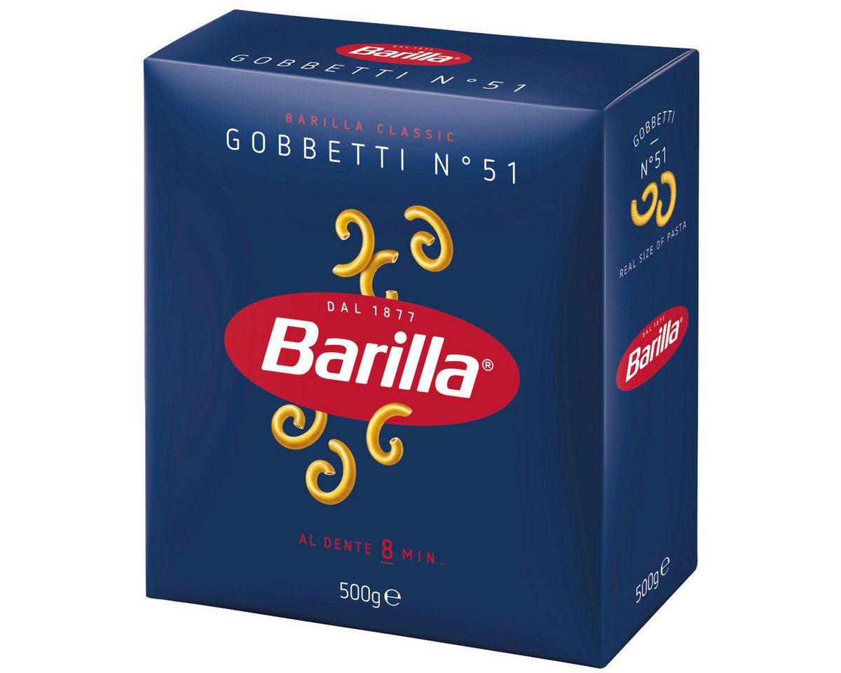 Barilla Nudeln, Barilla Gobbetti Nr 051 Pasta aus Hartweizengriess Hörnchen 500g – Bild 3 von 4