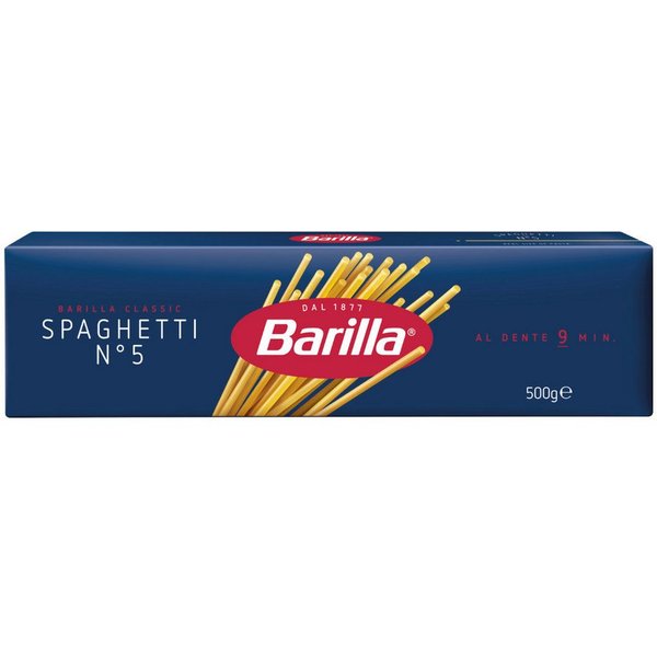Barilla Nudeln, Barilla Spaghetti Nummer 5 Hartweizen Pasta aus Italien 500g