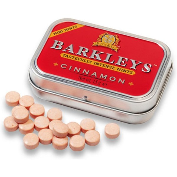 BARKLEYS Süßigkeit, Barkleys Mini Mints Pastillen mit Zimt Geschmack Zuckerfrei 15g
