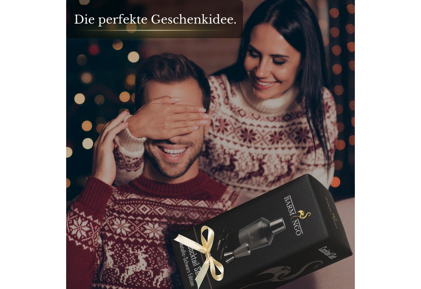 BARMINGO Cocktail-Set Edelstahl Cocktail Shaker Set (700 oder 500ml) mit Bar Zubehör, (Cocktailshaker Set, 5-tlg., für Profis und Anfänger), Cocktail Zubehör mi – Bild 5 von 5