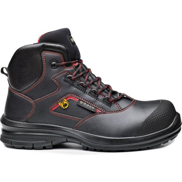 Base Footwear Sicherheitsschuhe Matar Top S3 ESD SRC schwarz/rot Sicherheitsschuh ESD - electro static discharge, Rutschfest, Schutzkappe