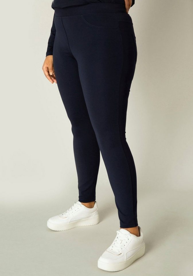 Base Level Curvy Jeggings Arnika mit Badge – Bild 2 von 5