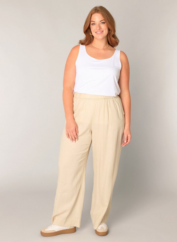 Base Level Curvy Leinenhose Yula Große Größen – Bild 4 von 5