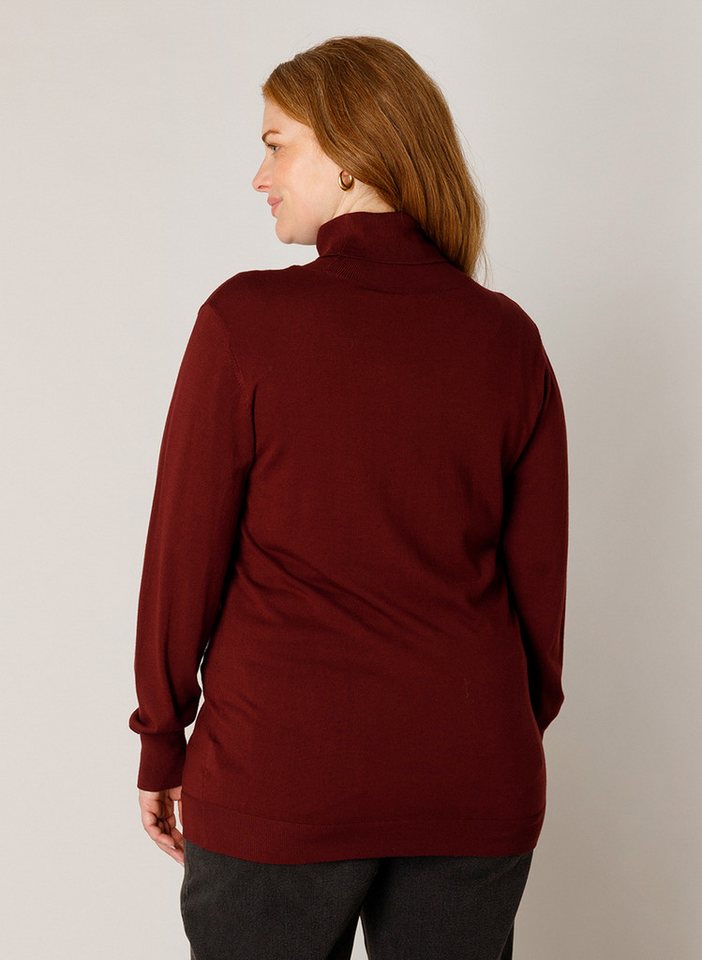 Base Level Curvy Rollkragenpullover Yuena Feiner Strickpullover mit Viskose / Große Größen – Bild 2 von 5
