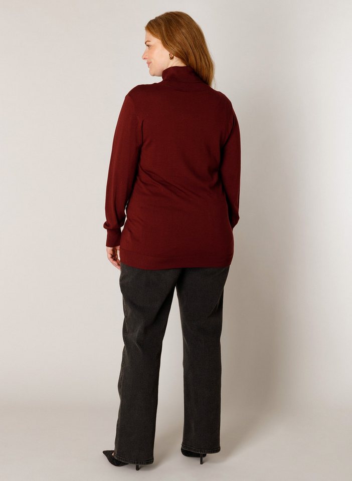 Base Level Curvy Rollkragenpullover Yuena Feiner Strickpullover mit Viskose / Große Größen – Bild 5 von 5