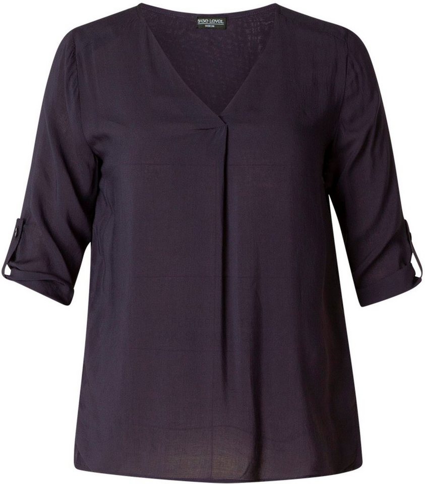 Base Level Curvy Shirtbluse Yanina mit V-Ausschnitt – Bild 4 von 5