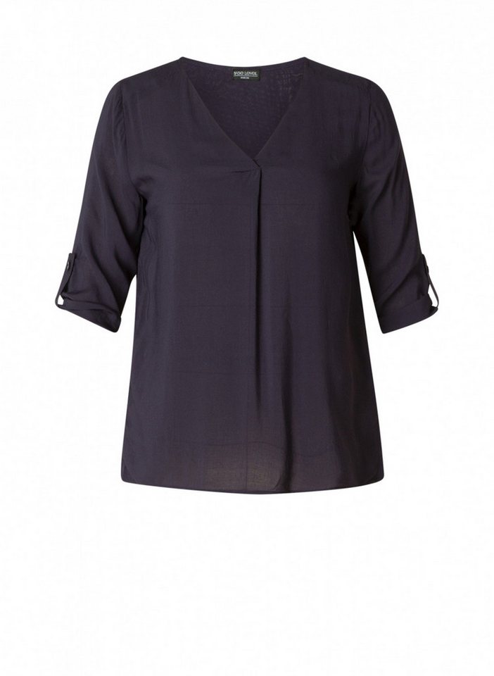Base Level Curvy Shirtbluse Yanina mit V-Ausschnitt – Bild 5 von 5