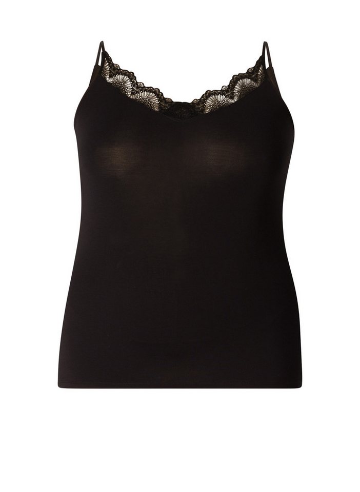 Base Level Curvy Spitzentop mit Spaghetti-Trägern – Bild 4 von 5