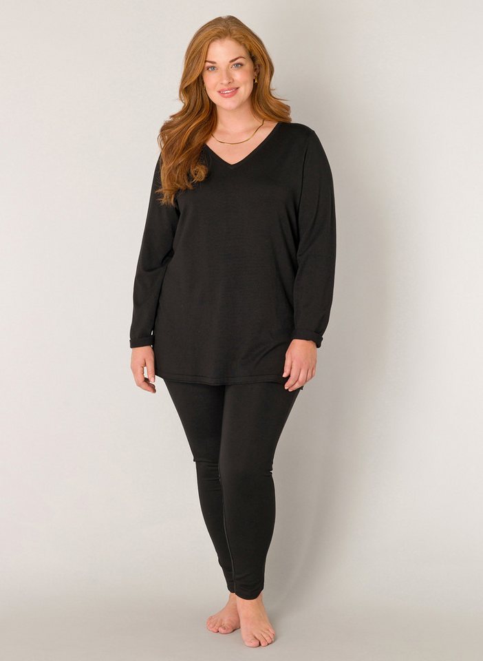 Base Level Curvy Strickpullover Anine mit V-Ausschnitt – Bild 2 von 5