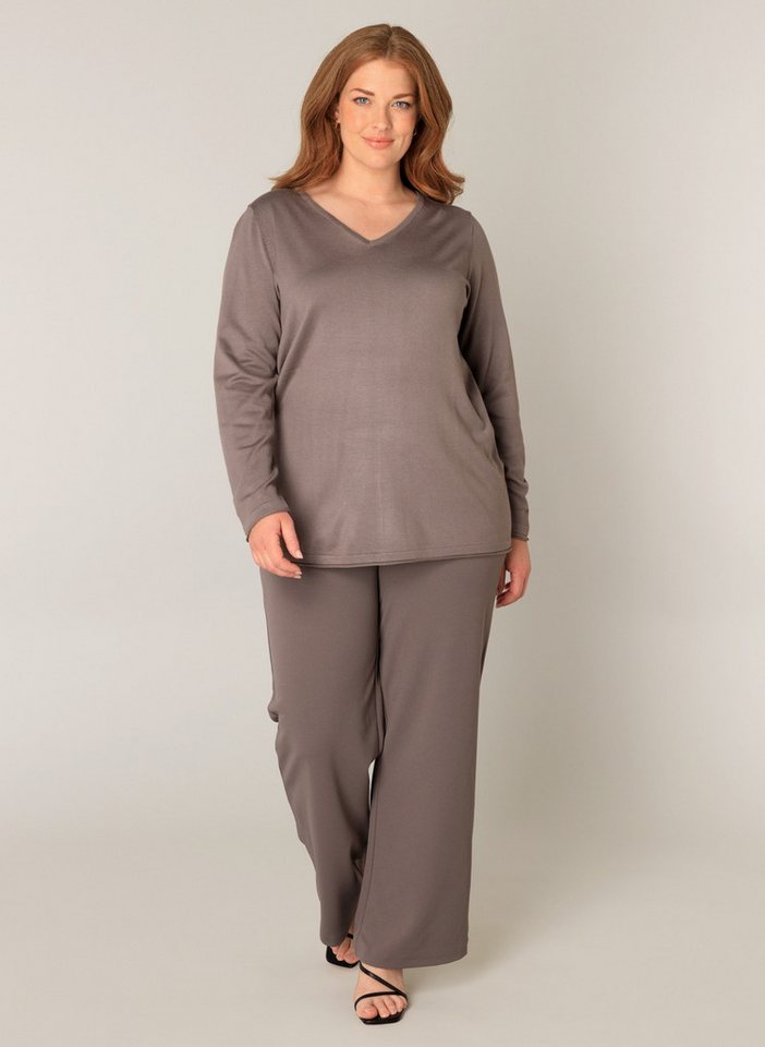 Base Level Curvy Strickpullover Anine mit V-Ausschnitt – Bild 5 von 5