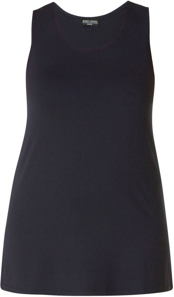 Base Level Curvy Trägertop Hüftbedeckender Schnitt mit Schlitzen am Saum – Bild 3 von 5