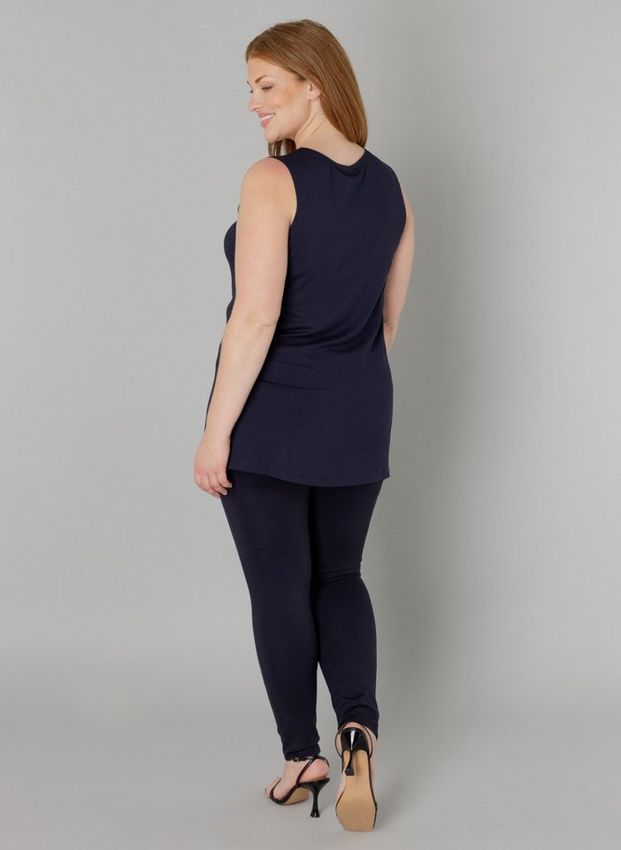 Base Level Curvy Trägertop Hüftbedeckender Schnitt mit Schlitzen am Saum – Bild 4 von 5