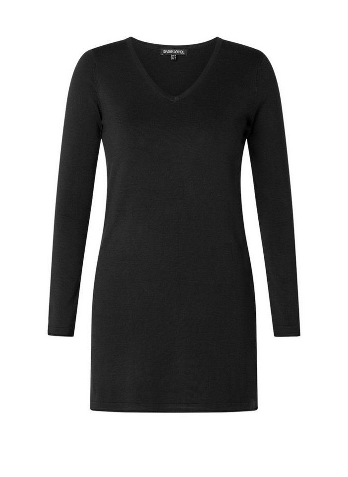 Base Level Curvy V-Ausschnitt-Pullover BAS-ANINE-LONG Feinstrick-Qualität – Bild 5 von 5