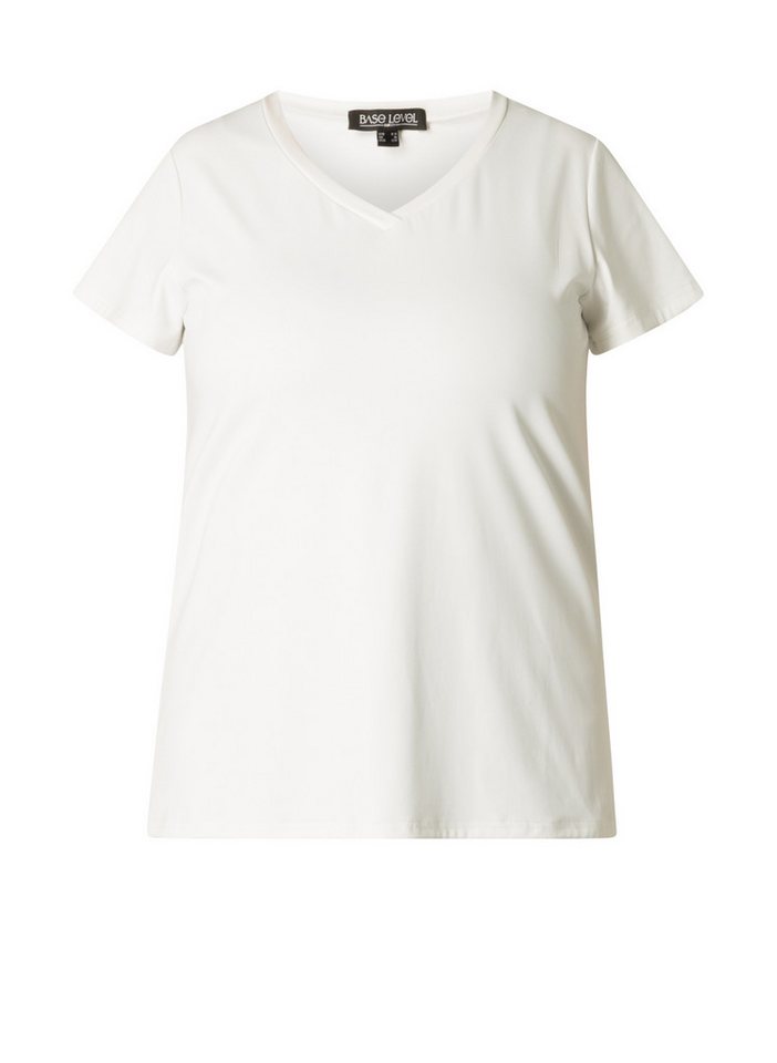 Base Level Curvy V-Shirt mit Stretch – Bild 5 von 5