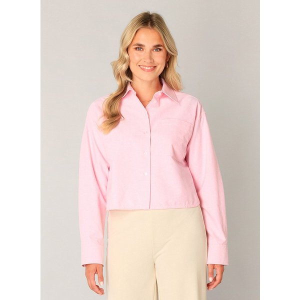 Base Level Hemdbluse Bea kurz, mit Brusttasche