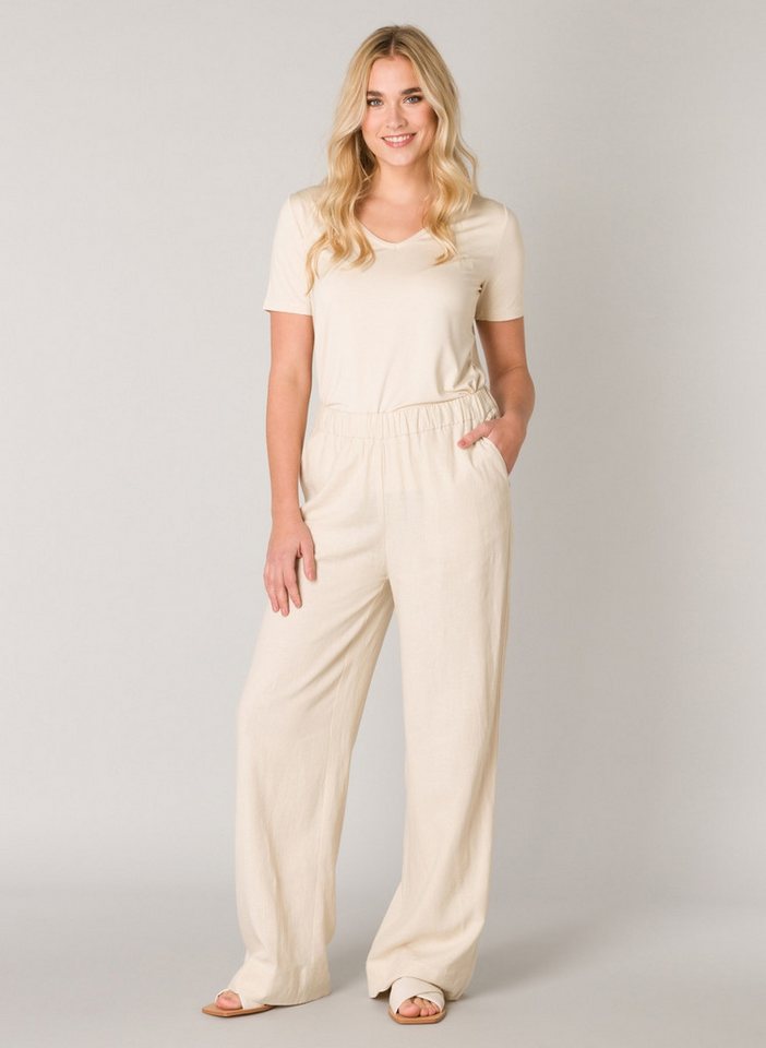 Base Level Leinenhose Yul Sommerhose mit elastischem Bund – Bild 3 von 5