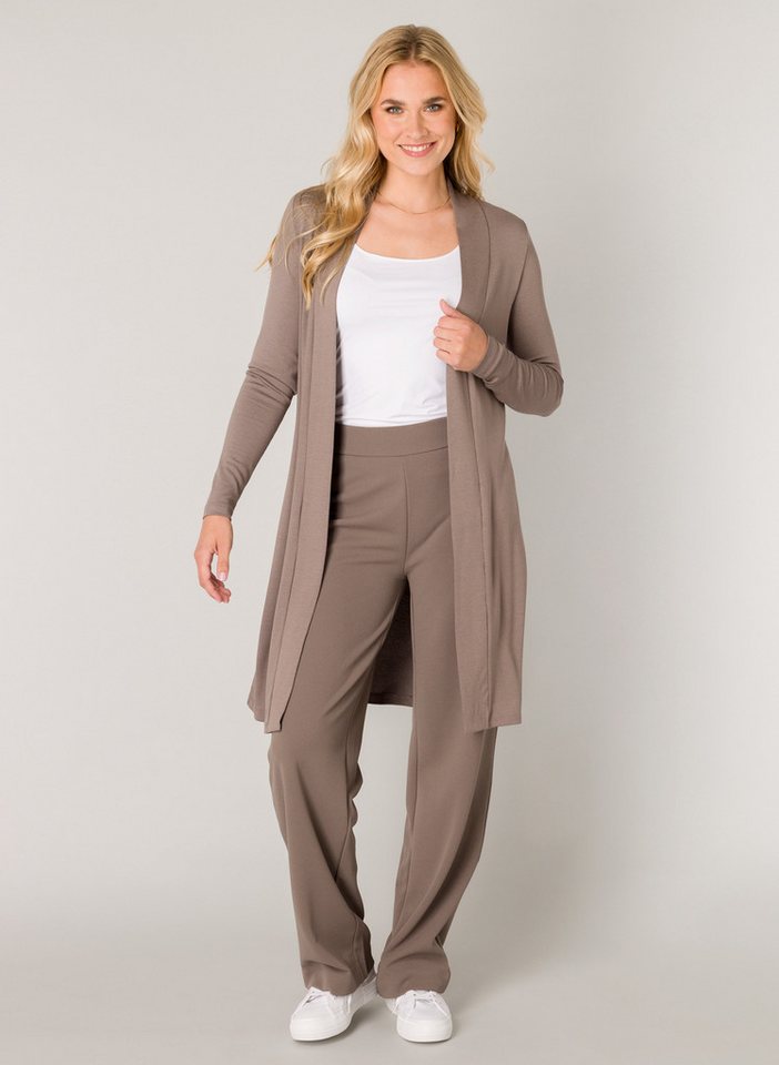 Base Level Longstrickjacke Yayla Long ohne Verschluss – Bild 2 von 5