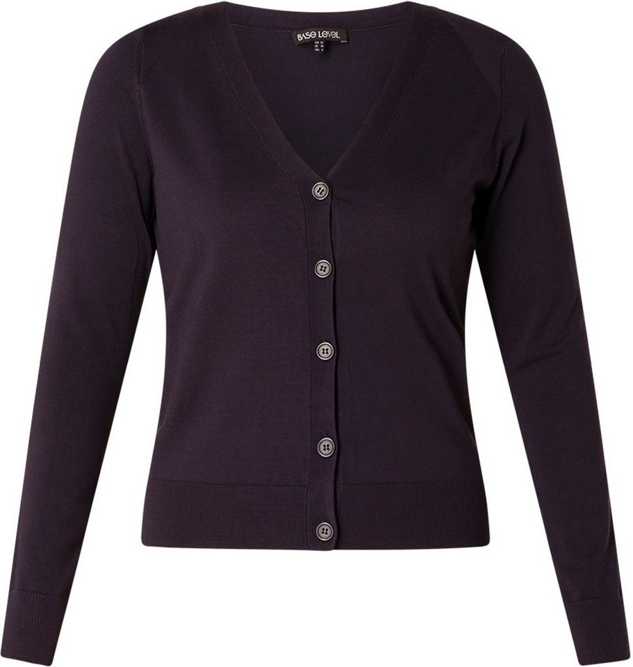 Base Level Strickjacke Yvon mit V-Ausschnitt – Bild 5 von 5