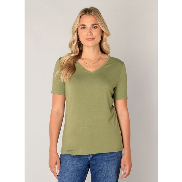 Base Level T-Shirt Yanic mit V-Ausschnitt
